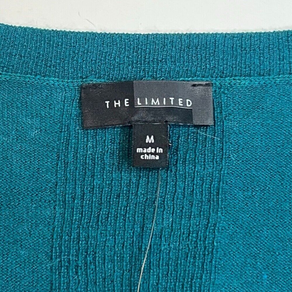 The Limited Top Womens Medium Green Knit Sweater Preppy Casual Academic Blouse - Picture 7 of 10